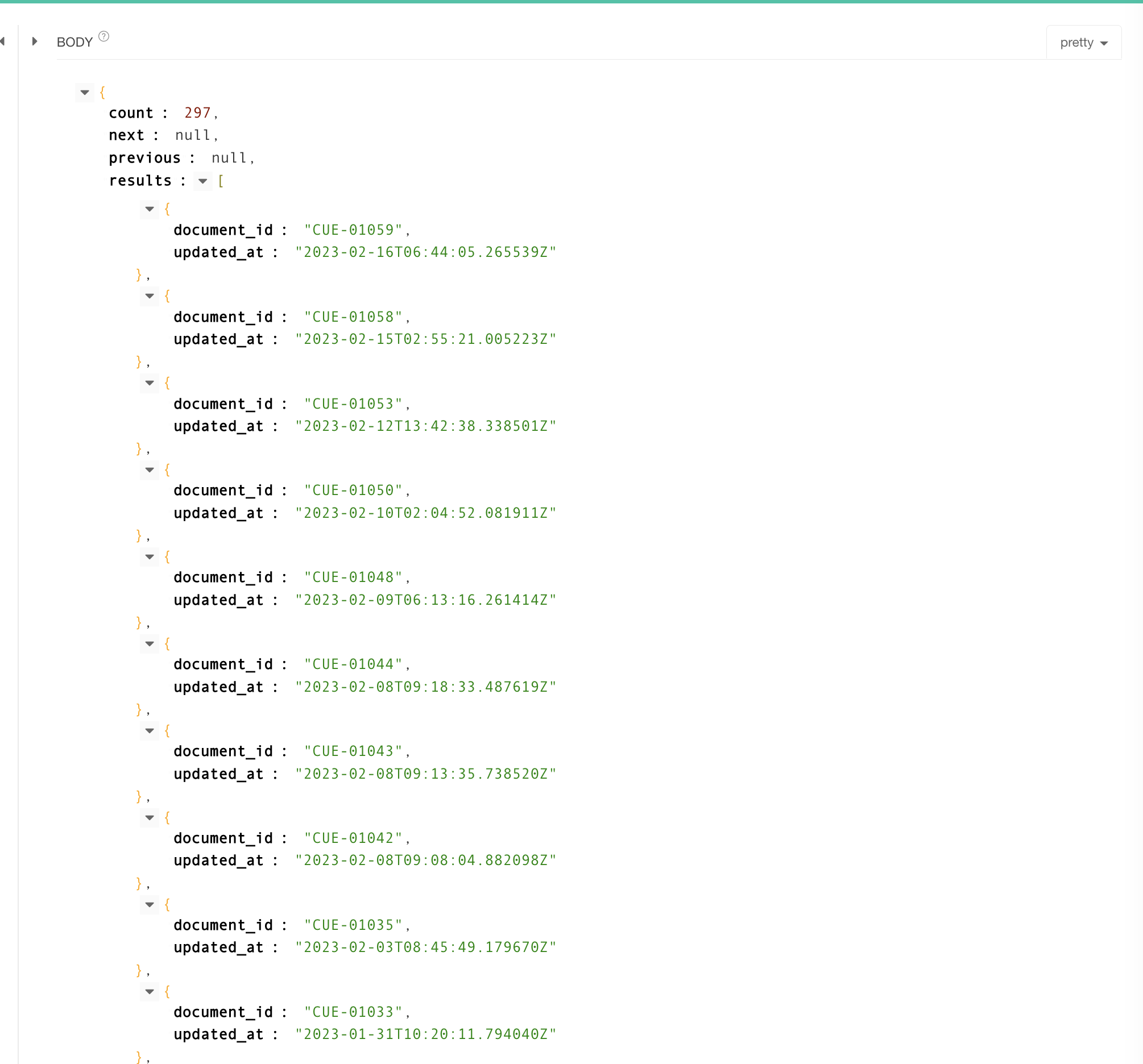 sitemap을 위한 api